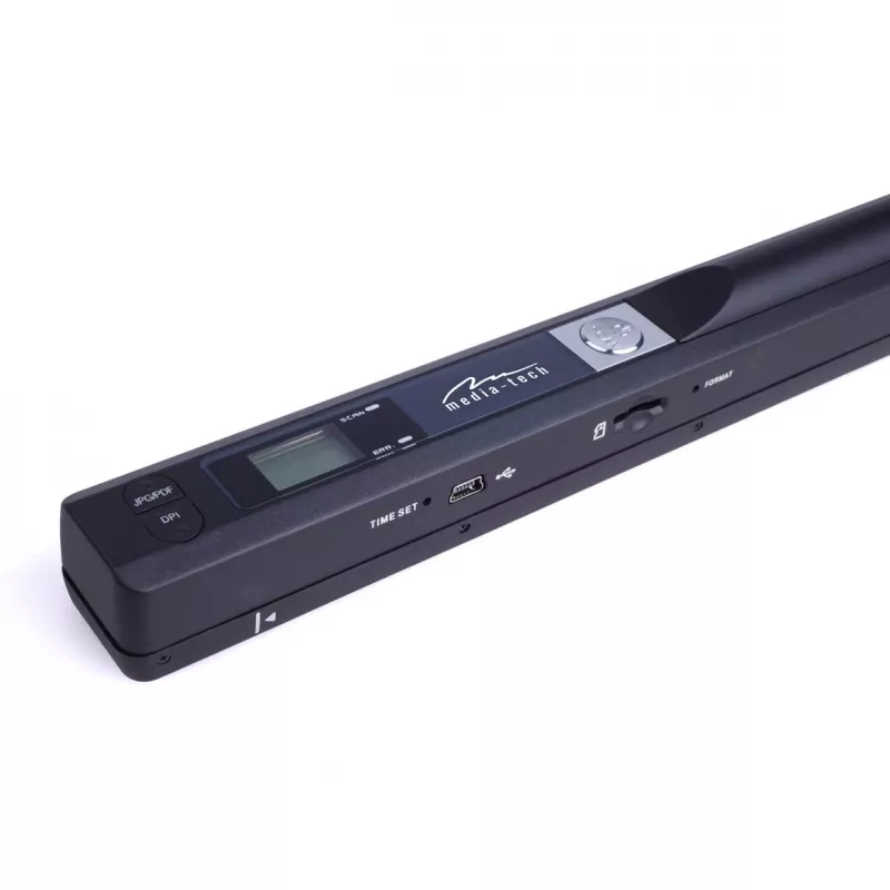 Pen-Scanner MEDIA-TECH MT4090, schwarz, LED-Anzeige, USB 2.0, MicroSD, AAA-Batterie