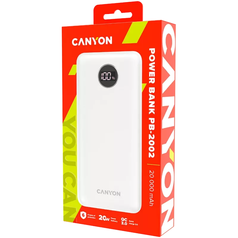 Tragbarer Ladegerät Canyon PB-2002 20000 mAh