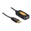 USB-Kabel DeLOCK 82446 USB 2.0 10m Schwarz