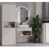 Badezimmerschrank Nel DK 1K Korb Kaschmirfarbe