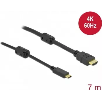 Aktives USB-Typ-C-auf-HDMI-Kabel DeLOCK 85973 4K 60 Hz 7 m