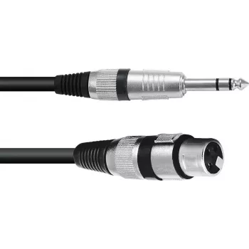 XLR-auf-6,3-mm-Adapterkabel Omnitronic 30225180 – 1x XLR-Buchse auf 1x 6,3-mm-Klinke, 0,9 m