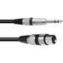 XLR-auf-6,3-mm-Adapterkabel Omnitronic 30225180 – 1x XLR-Buchse auf 1x 6,3-mm-Klinke, 0,9 m