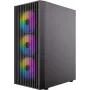 Antec AX27 Elite RGB Mid Tower ATX Gehäuse mit Glaspanel (Schwarz)