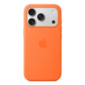 Silicone Hülle Apple iPhone 17 Pro MagSafe Orange Hülle