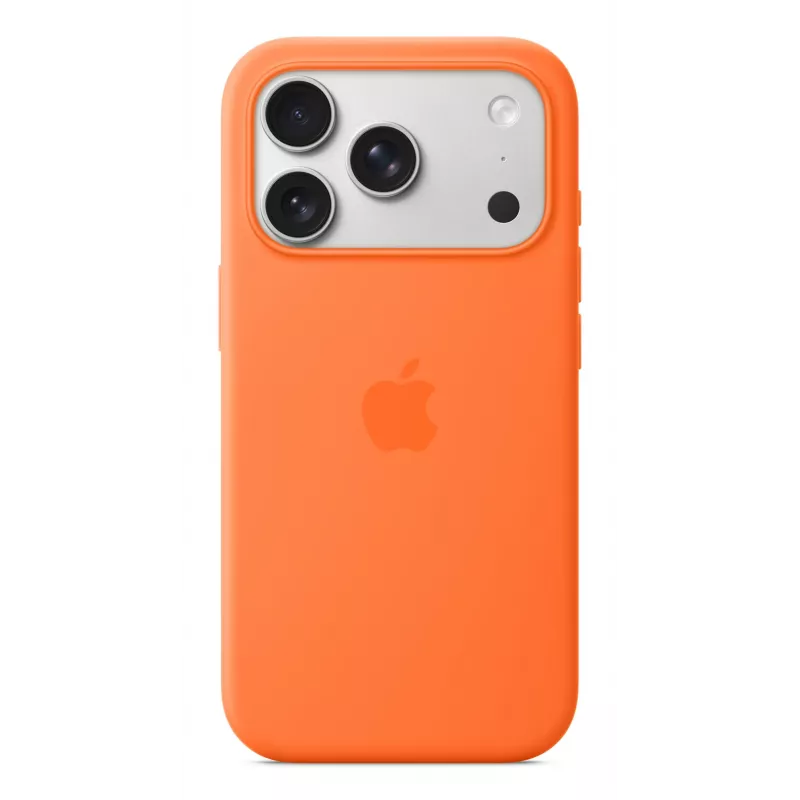 Silicone Hülle Apple iPhone 17 Pro MagSafe Orange Hülle