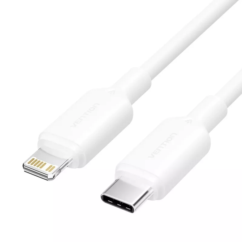 USB-C-auf-Lightning-Kabel 3A 480Mbit/s 1m WEISS