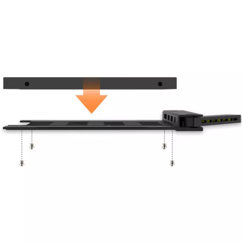 Externer Festplatteneinschub für IcyBox MB038 Serie – Modell MB038TP-B, schwarz, kompatibel mit MB038