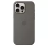 Silicone Case mit MagSafe für iPhone 16 Pro Max - Steingrau