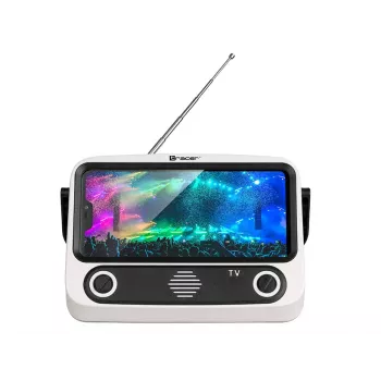 Mobiler Ständer TRACER T-MLX48046 mit Bluetooth-Lautsprecher, verstellbare Telefon-/Tablet-Halterung