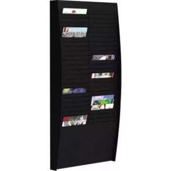 Wandmontierte Sortiertafel Paperflow V 50F A4V2X25.01 für A4-Dokumente, schwarz