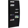 Wandmontierte Sortiertafel Paperflow V 50F A4V2X25.01 für A4-Dokumente, schwarz