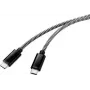 Renkforce USB 2.0 Verbindungskabel [1x USB 2.0 Stecker C - 1x USB 2.0 Stecker C] 3,00 m Schwarz/Weiß (RF-4598412)