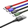 USB-Kabel Baseus Fast 4in1 2xUSB-C / Lightning / Micro 3.5A 1.2m (schwarz)