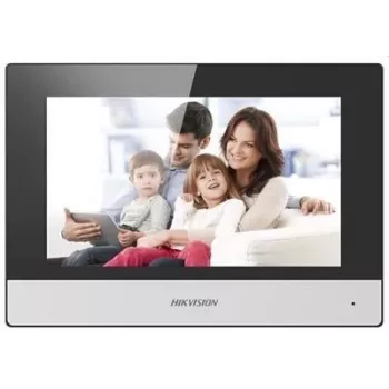 Video-Türsprechanlage Hikvision DS-KH6320-TE1, 7-Zoll kapazitiver Touchscreen, PoE, 1024×600, MicroSD bis zu 32 GB, Ethernet, Linux