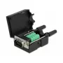 Drahtverbinder DeLOCK 66232 Sub-D 9 10-polige Klemmleiste Schwarz