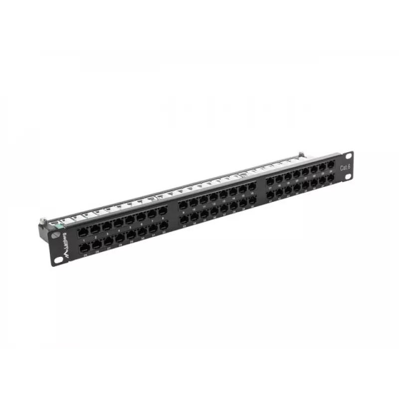 Lanberg PPU6-1048-B - Patchpanel - 1U - 19 inch