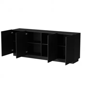 Kommoden Cama LIVERTI 2000x420x780 mm, schwarz, Spanplattenkorpus, 16 mm