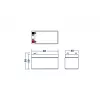 Batterie AGM VRLA 12V 1,3Ah wartungsfrei