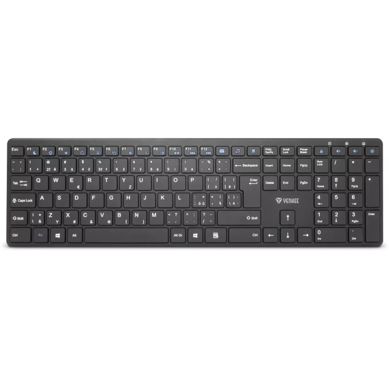 Kabelloses Tastatur-Maus-Set YENKEE YKB 2008CS — 2,4 GHz USB, kompaktes Layout