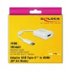 Videokabel-Adapter DeLOCK 63937 USB Type-C auf HDMI 0,1 m Weiß