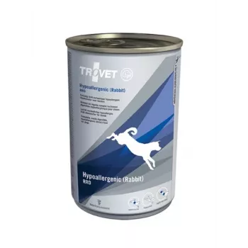 TROVET Hypoallergenes RRD mit Kaninchen - Nassfutter für Hunde - 400 g