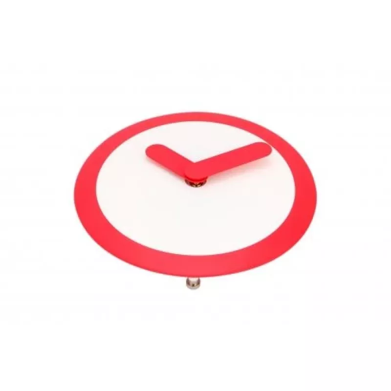 NeXtime klok 2615ro Focus, Ø25 cm, Wanduhr, Weiß/Rot