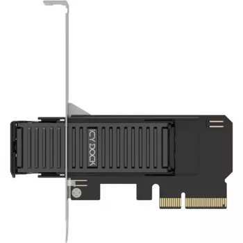 ICY DOCK MB305M4P-B Wechselrahmen M.2 NVMe SSD auf PCIe 4.0 x4 Adapterkarte
