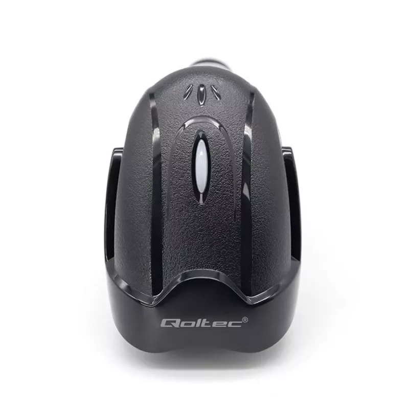Kabelloser Barcodescanner QOLTEC 50856 – 1D- & 2D-kabelloses Handgerät, USB-Schnittstelle, ABS-Gehäuse, 170×62×100 mm, 203 g