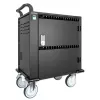 Manhattan iPad bis 13 Zoll, MacBook Air bis 13 Zoll & Chromebook bis 14 Zoll 32-Fach Lade-Wagen/Trolley über USB-C, Auch andere Tablets/Smartphones (mit Gerät-zu-USB-C-Kabel), Fächer 330x22x235 mm, Geräteladekabel nicht enthalten (empfohlen USB-C-Kabel 35
