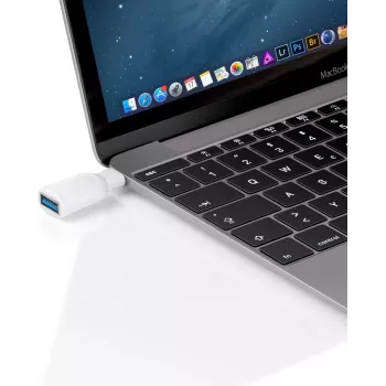 Wentronic Goobay USB-C™ Adapter - USB 3.0 A-Buchse, Weiß - zur Verbindung zwischen USB-C™- und USB-A-Geräten (66262)