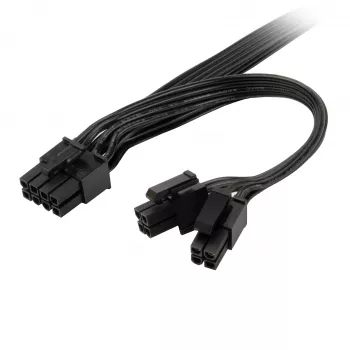 Stromkabeladapter Triton SST-PP13 — 8-Pin EPS auf 8-Pin EPS & 4+4-Pin