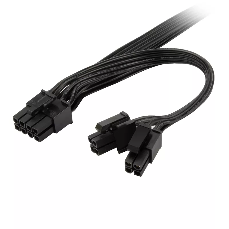 Stromkabeladapter Triton SST-PP13 — 8-Pin EPS auf 8-Pin EPS & 4+4-Pin
