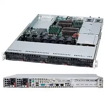 Super Micro Supermicro SC815 TQC-R706WB2 - Rack - Rack-montierbar - 1U - Erweitertes ATX - SATA/SAS - Hot-Swap 750 Watt - Schwarz (CSE-815TQC-R706WB2)