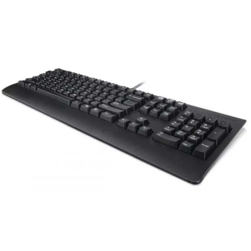 Kabelgebundene Lenovo Preferred Pro II Full-Size USB-Tastatur, QWERTY, rumänisches Layout, Schwarz, Handgelenkauflage