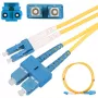 Glasfaser-Patchkabel Extralink EX.3630, 0,5 m, G.657.A1, SC zu LC, FTTH, Duplex, gelb