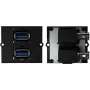 Steckdose Bachmann 917.059 2 x USB A Schwarz