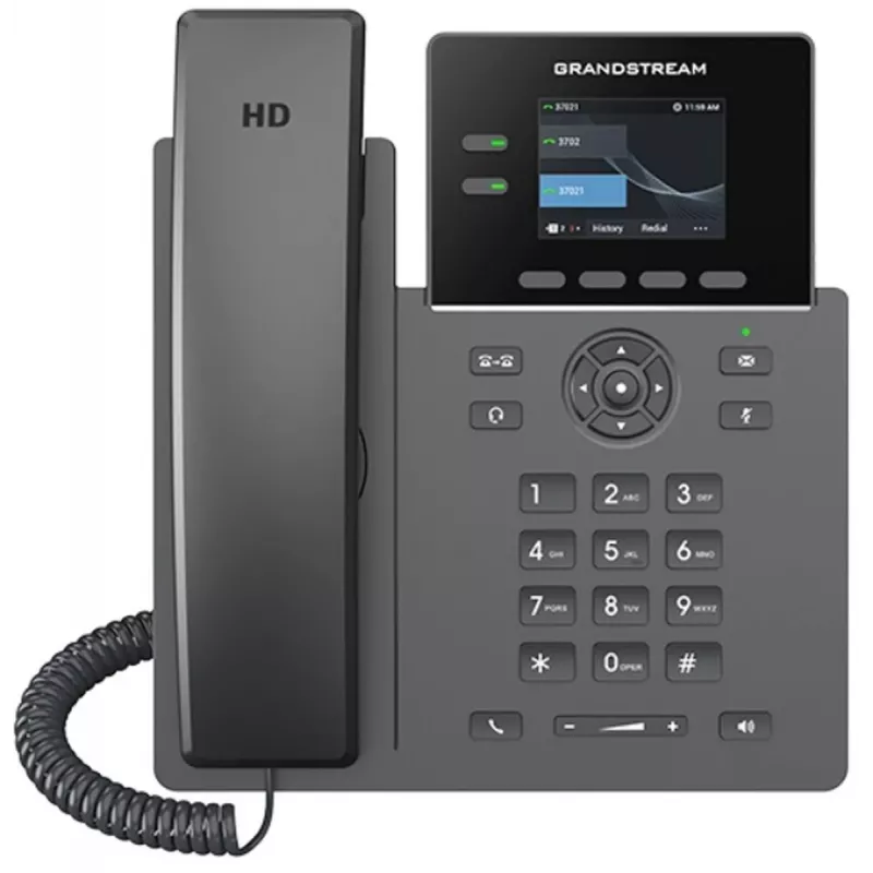 IP-Telefon Grandstream GRP2610, 2-Leitungen HD-Audio, Carrier-Grade VoIP-Telefon
