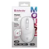 Kabellose Maus DEFENDER 52297 Silent Click – beidhändig, 2,4 GHz Nano-USB, 1600 DPI, weiß