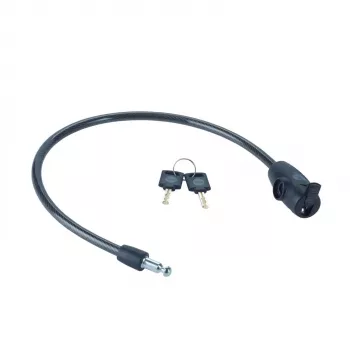 Schlüssel-Fahrradkabel 10 mm - YCK0/10/60/2 Schwarz