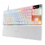 Mechanische TKL-Gaming-Tastatur STEELSERIES Apex Pro TKL Gen 3 Weiß — US-Layout, RGB, einstellbare Schalter