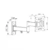 Haltevorrichtung für TV LCD/LED 10-27 15KG AR-82 vertikale/horizontale Verstellung 28cm