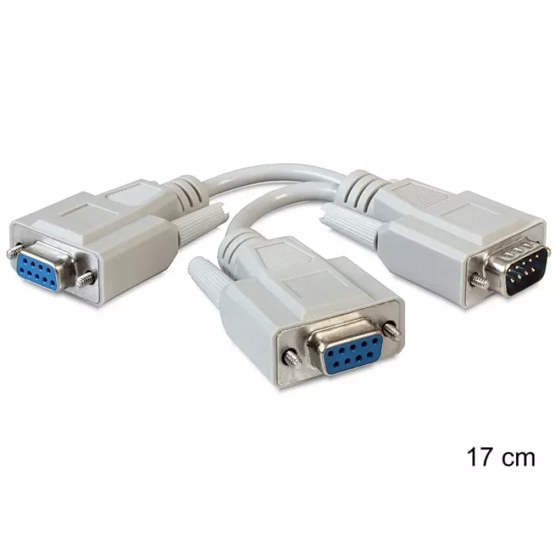 Serielles Kabel DeLOCK 65403 Beige 0,17 m DB-9