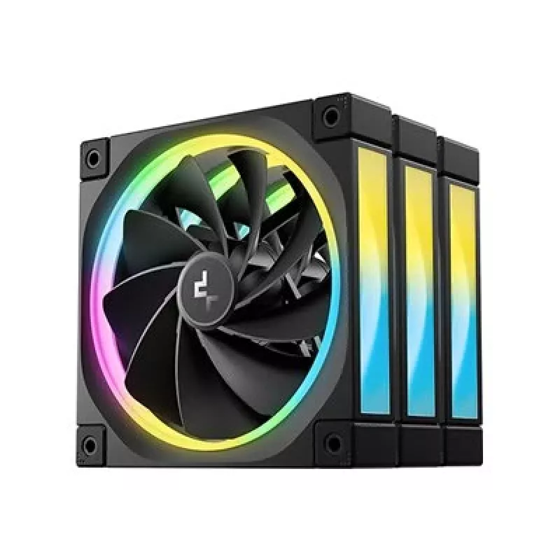 DeepCool FL12R 120mm ARGB Gehäuselüfter 3er-Pack Schwarz