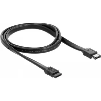 SATA-Kabel DeLOCK 85810 1 m SATA 7-polig eSATA Schwarz