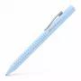 Clip-on Kugelschreiber, einziehbar, Faber-Castell 243916 Hellblau Extra Fett