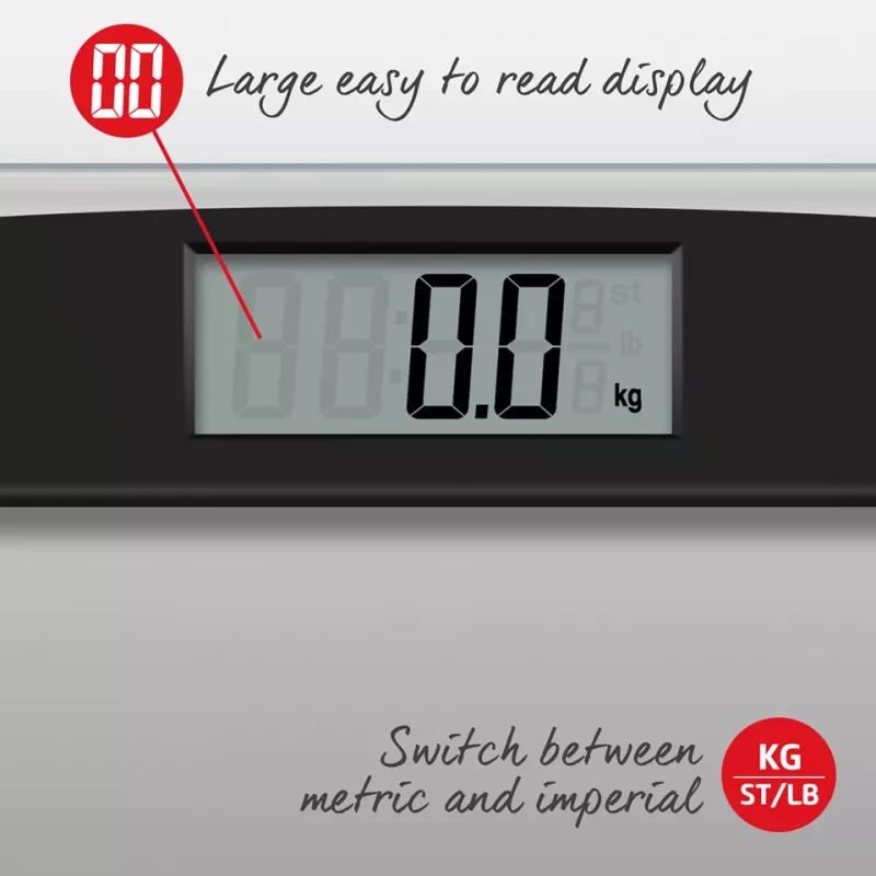Badezimmerwaage Salter 9208 BK3R Kompakt-Glaswaage Elektronisch