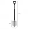 Fiskars Ergonomischer Spaten, Grau (1067511)