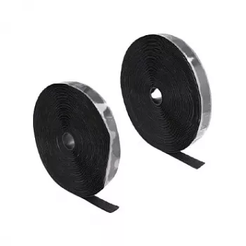 DeLOCK Klettband selbstklebend L 15 m x B 25 mm schwarz