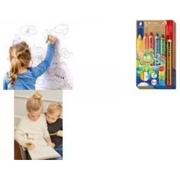 Buntstifte Staedtler Noris junior 140 — Set mit 6 sortierten Farben